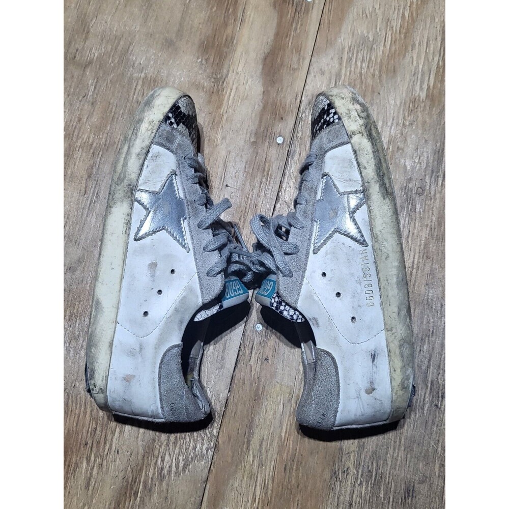 Golden Goose Ggdb Superstar Lace Up Python Toe Sn… - image 3